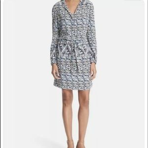 NWT Tory Burch Silk Drawstring Shirtdress